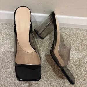 Primark Black and Clear Heels